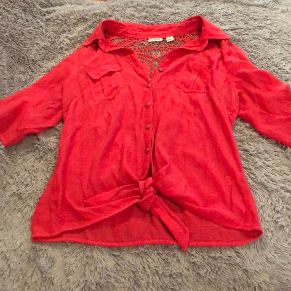 Salmon Pink Top